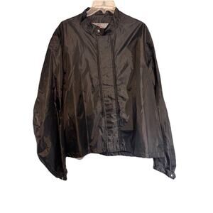 Joe Rocket Windbreaker Jacket 3XL Unisex Black Zippers Pockets Motorcycle Bike